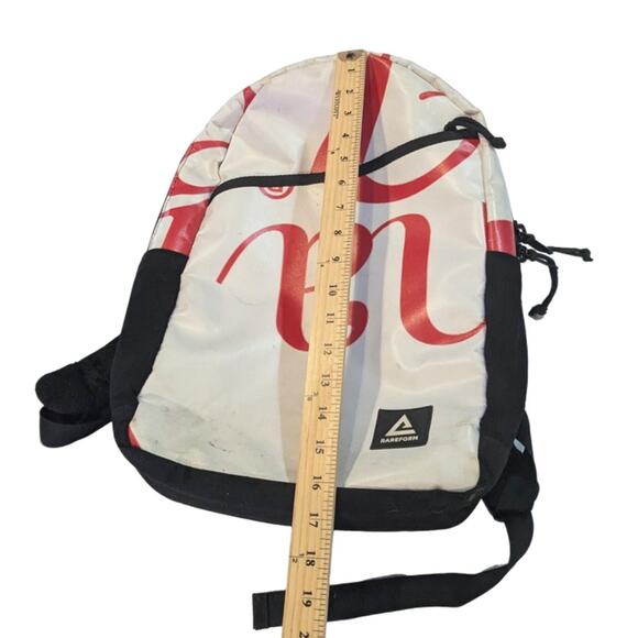 RAREFORM laptop upcycled billboard vinyl Summit backpack Unisex White Womens - Picture 4 of 11